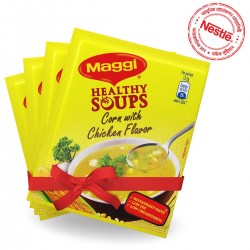 Nestlé Maggi Healthy Soup Corn With Chicken Flavor (25 gm*4) 4 pcs